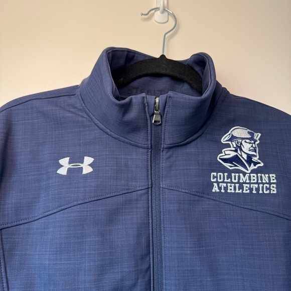 Under Armour Barrage Soft Shell Infrared Jacket Navy Blue Men’s Size Medium - Picture 3 of 9